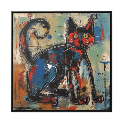 Cat 100, Gallery Canvas Wraps, Square Frame