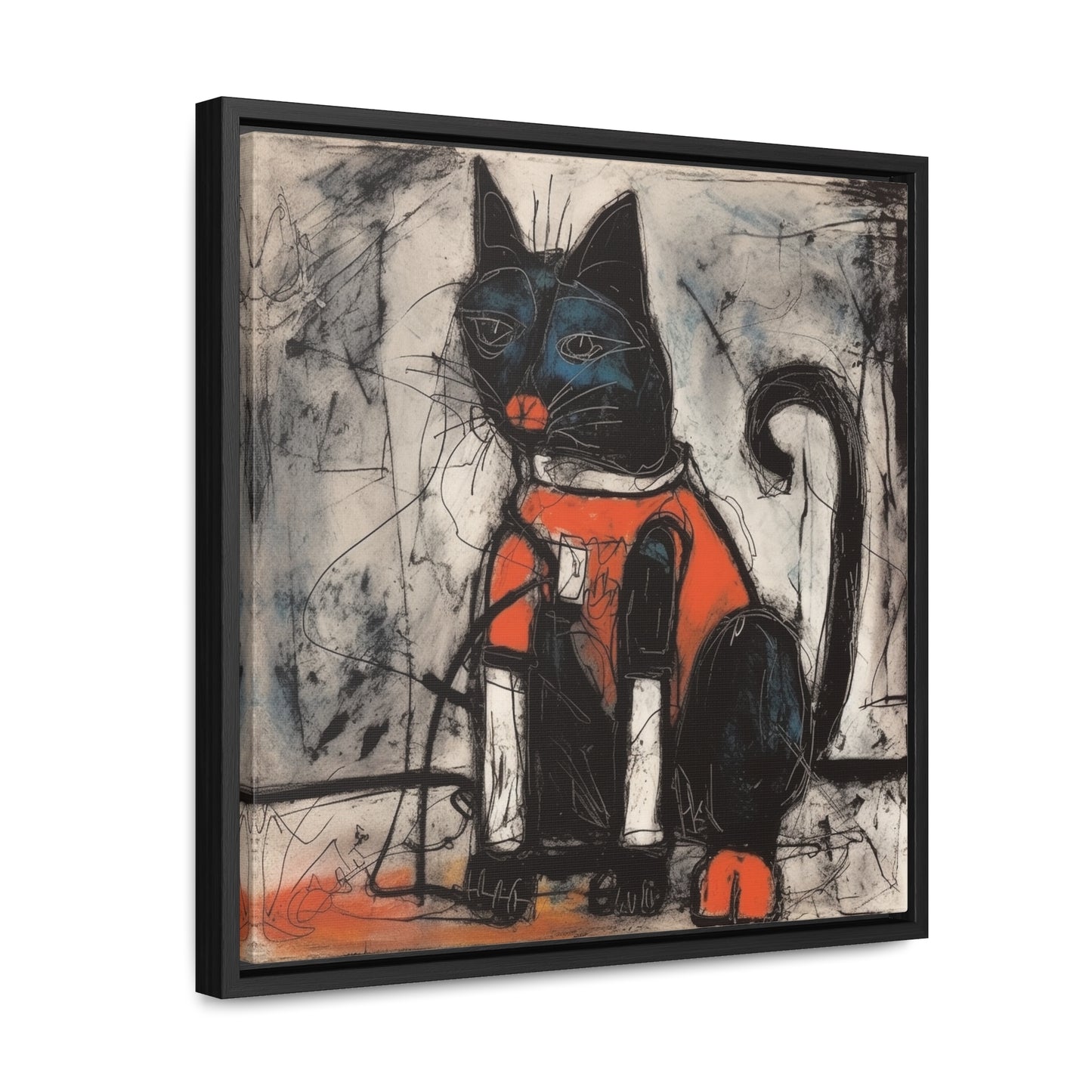 Cat 37, Gallery Canvas Wraps, Square Frame