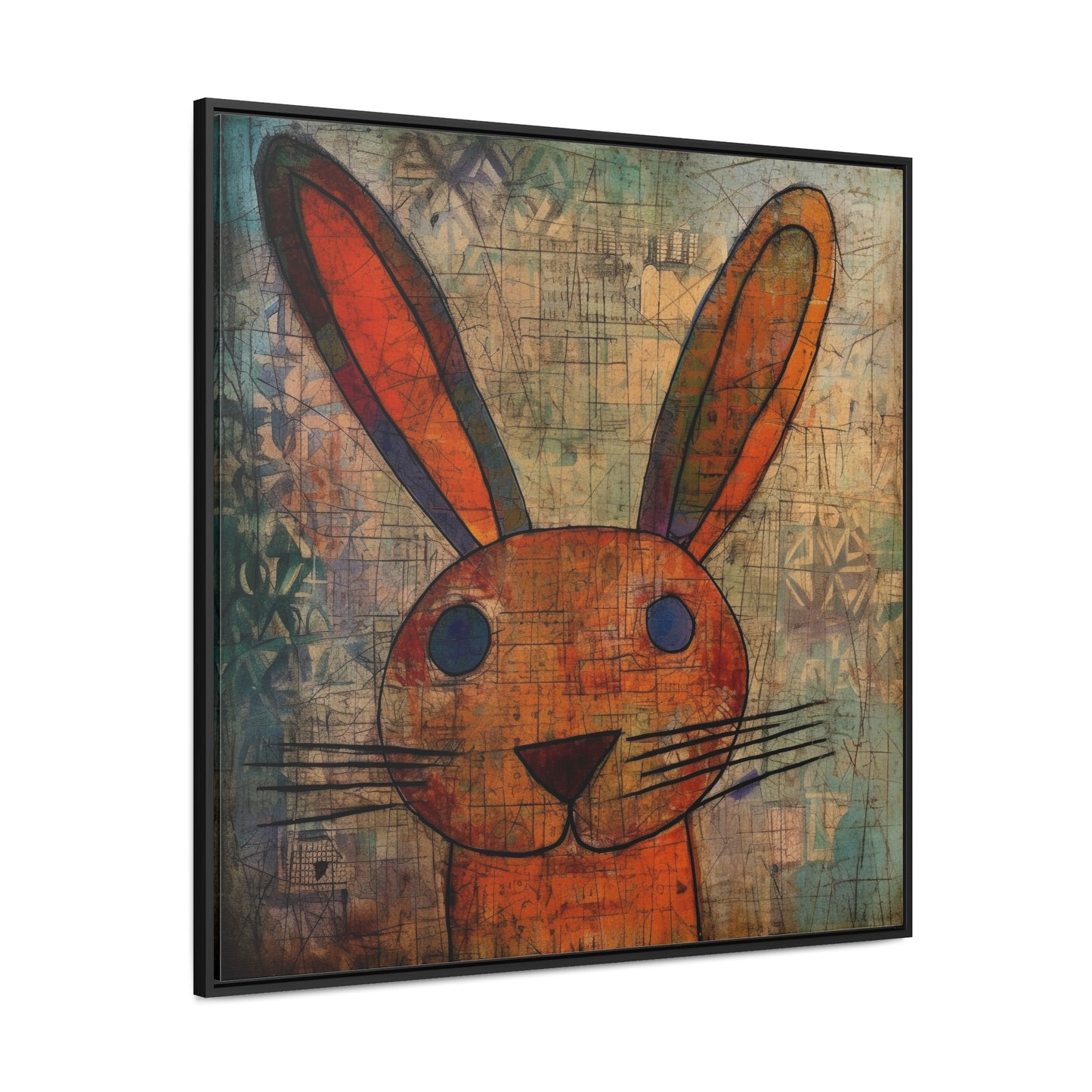 Rabbit 9, Gallery Canvas Wraps, Square Frame