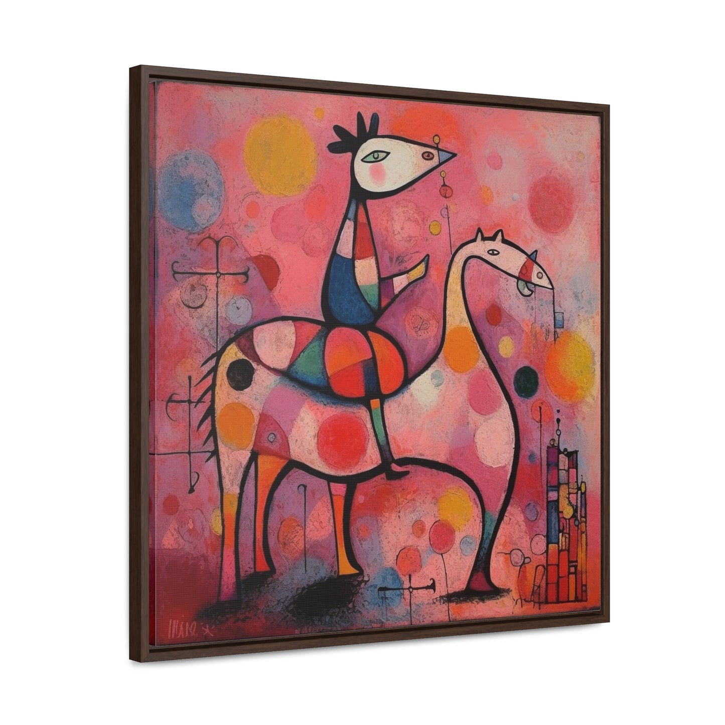 The Dreams of the Child 17, Gallery Canvas Wraps, Square Frame