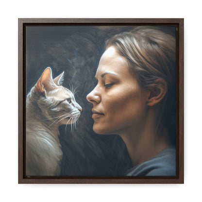 Cat Woman 32, Gallery Canvas Wraps, Square Frame