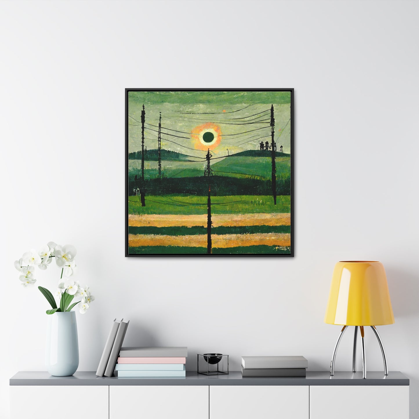 Land of the Sun 32, Valentinii, Gallery Canvas Wraps, Square Frame