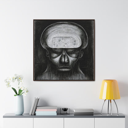 Brain 51, Valentinii, Gallery Canvas Wraps, Square Frame