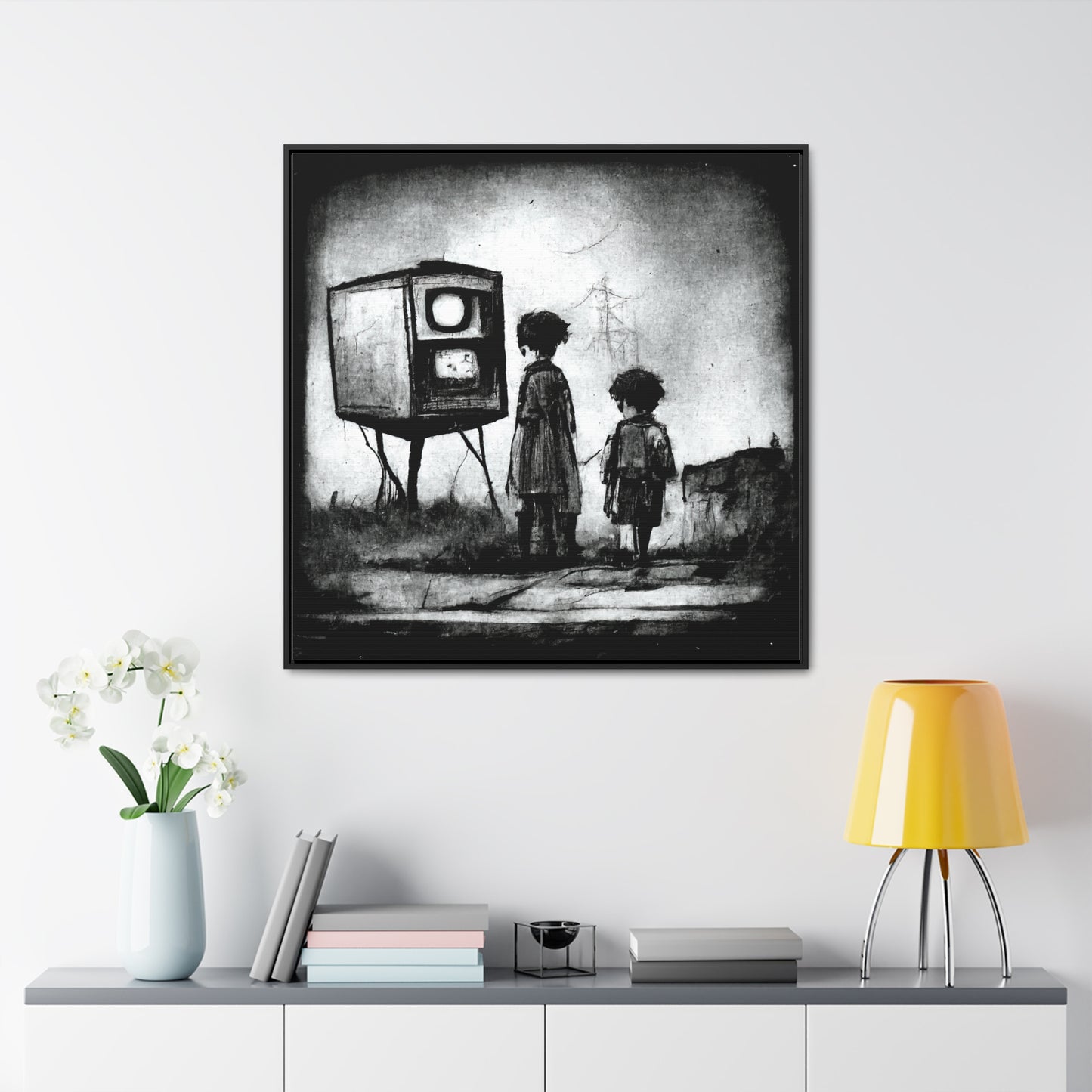 Childhood Wave 2, Valentinii, Gallery Canvas Wraps, Square Frame