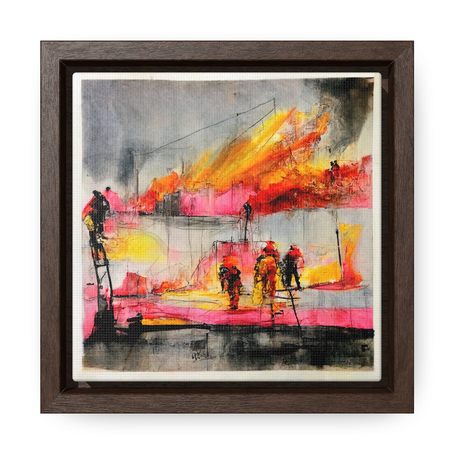 Land of the Sun 5, Valentinii, Gallery Canvas Wraps, Square Frame