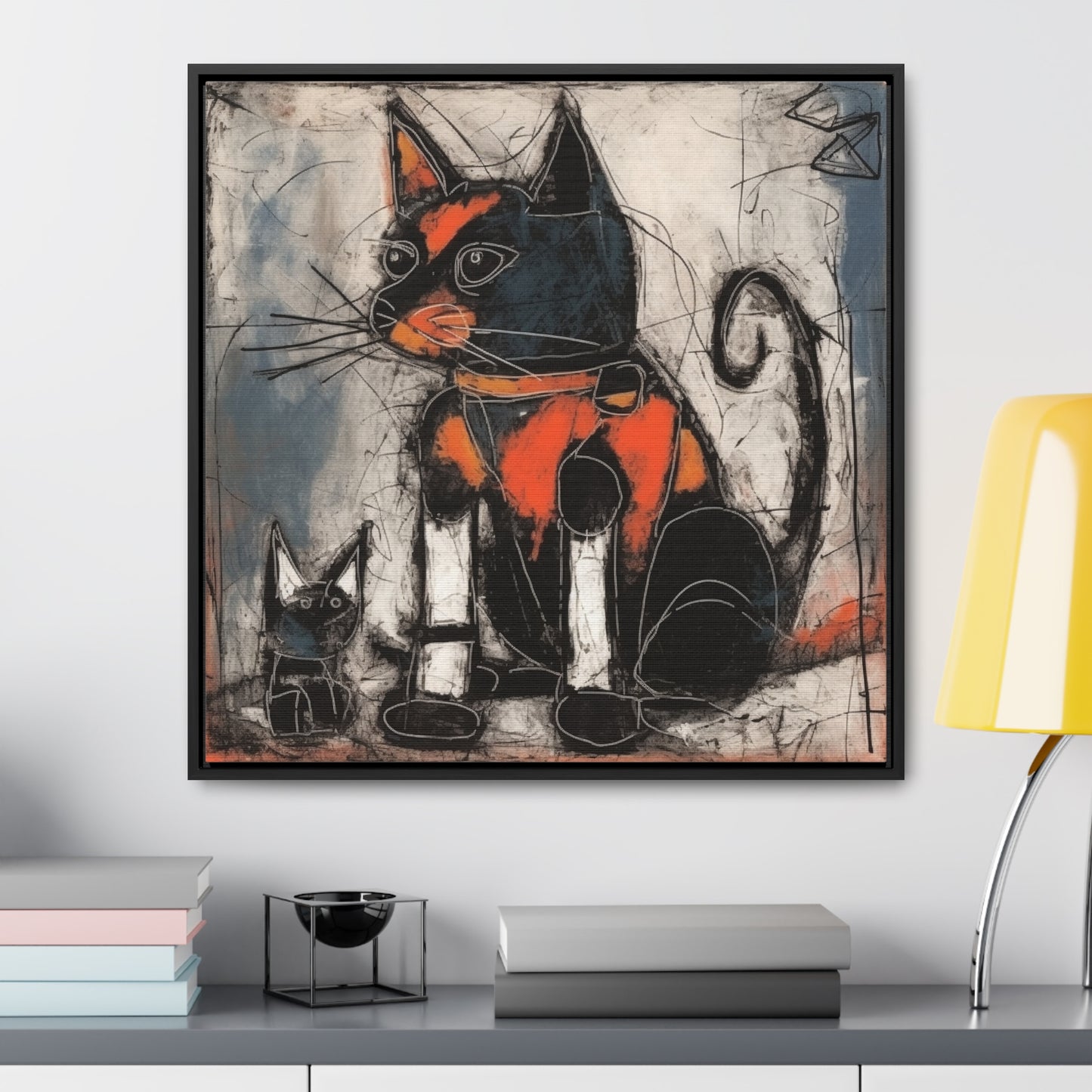 Cat 33, Gallery Canvas Wraps, Square Frame