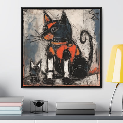 Cat 33, Gallery Canvas Wraps, Square Frame