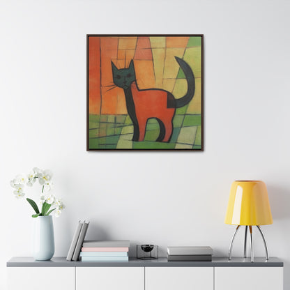 Cat 28, Gallery Canvas Wraps, Square Frame