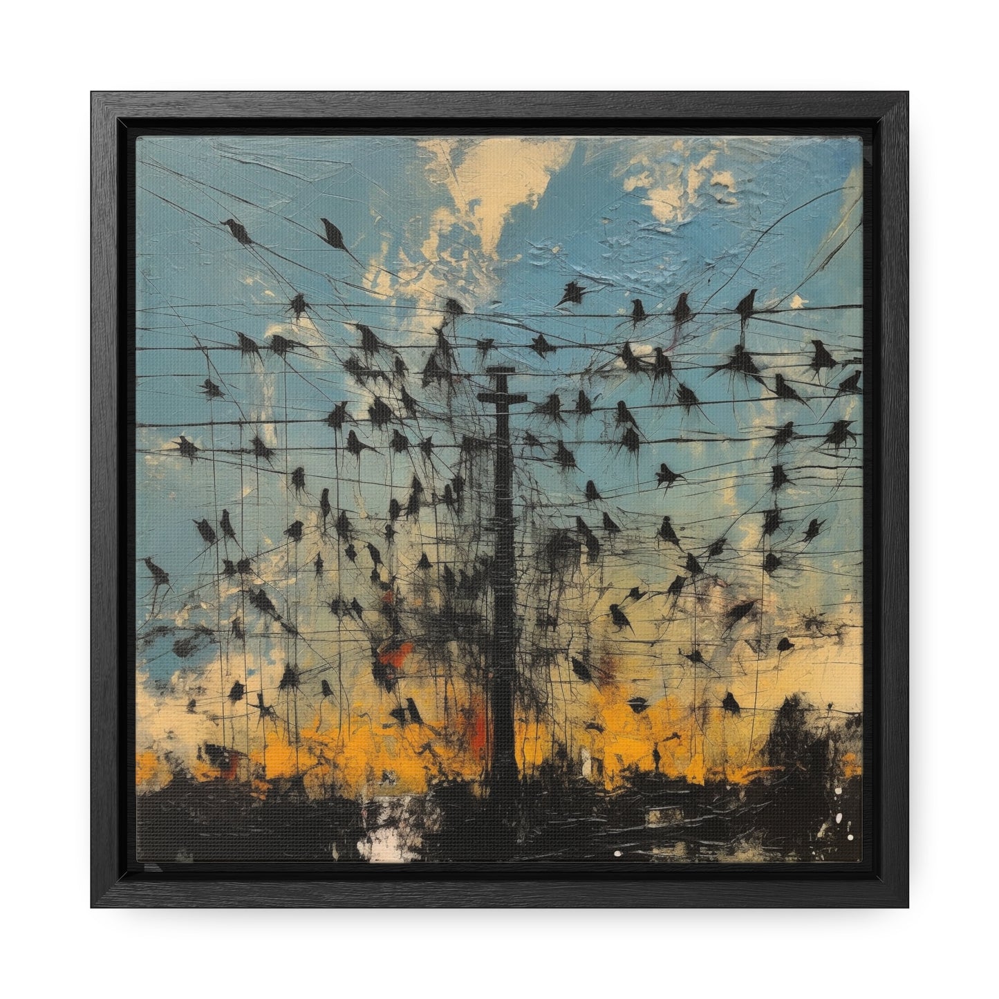 Bird 35, Gallery Canvas Wraps, Square Frame