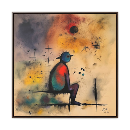 Sad Man 7, Valentinii, Gallery Canvas Wraps, Square Frame