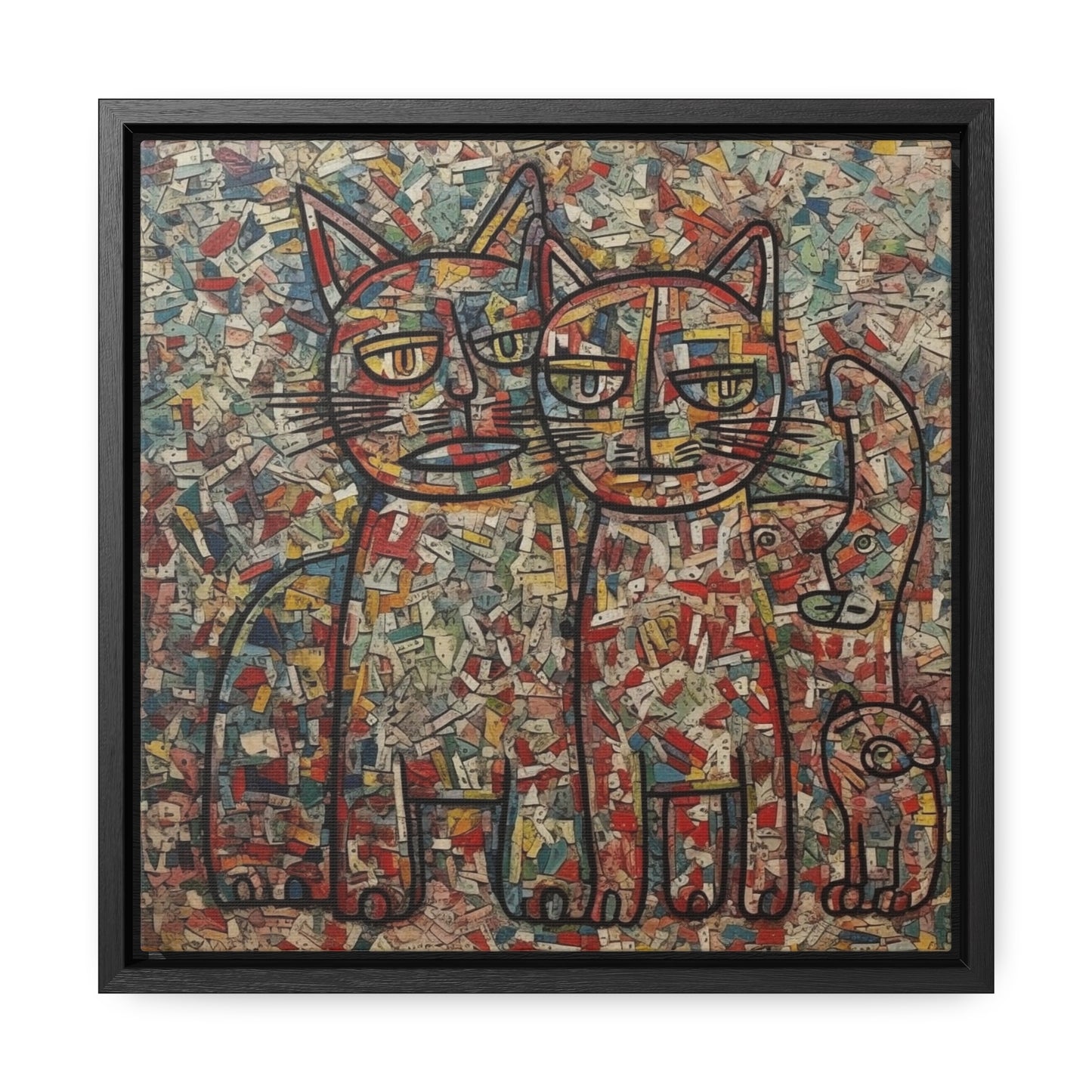 Cat 4, Gallery Canvas Wraps, Square Frame