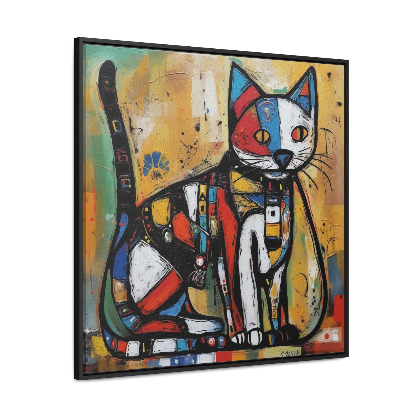 Cat 113, Gallery Canvas Wraps, Square Frame