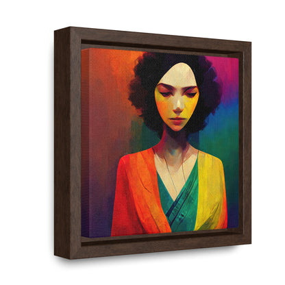 Lady's faces 9, Valentinii, Gallery Canvas Wraps, Square Frame