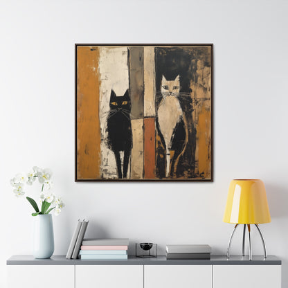 Cat 9, Gallery Canvas Wraps, Square Frame