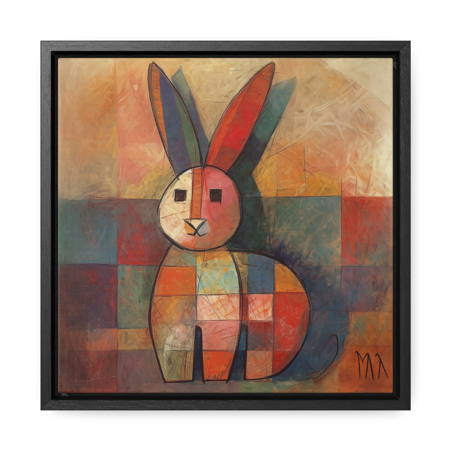 Rabbit 36, Gallery Canvas Wraps, Square Frame