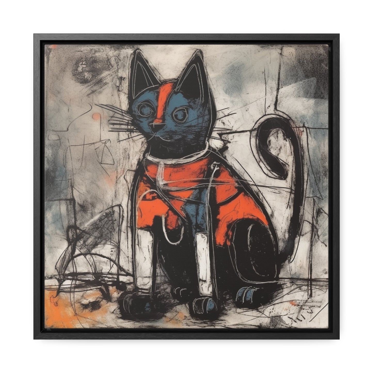 Cat 27, Gallery Canvas Wraps, Square Frame