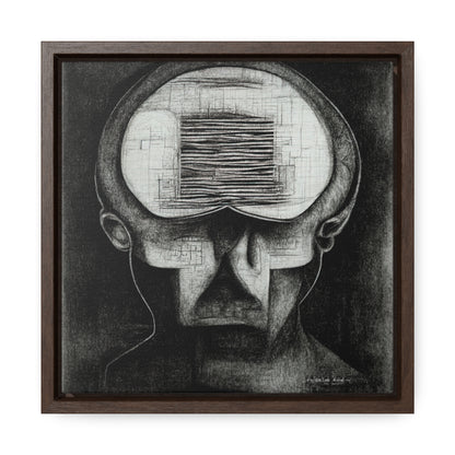 Brain 58, Valentinii, Gallery Canvas Wraps, Square Frame