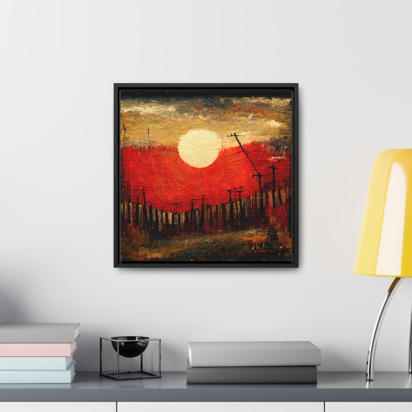 Land of the Sun 19, Valentinii, Gallery Canvas Wraps, Square Frame