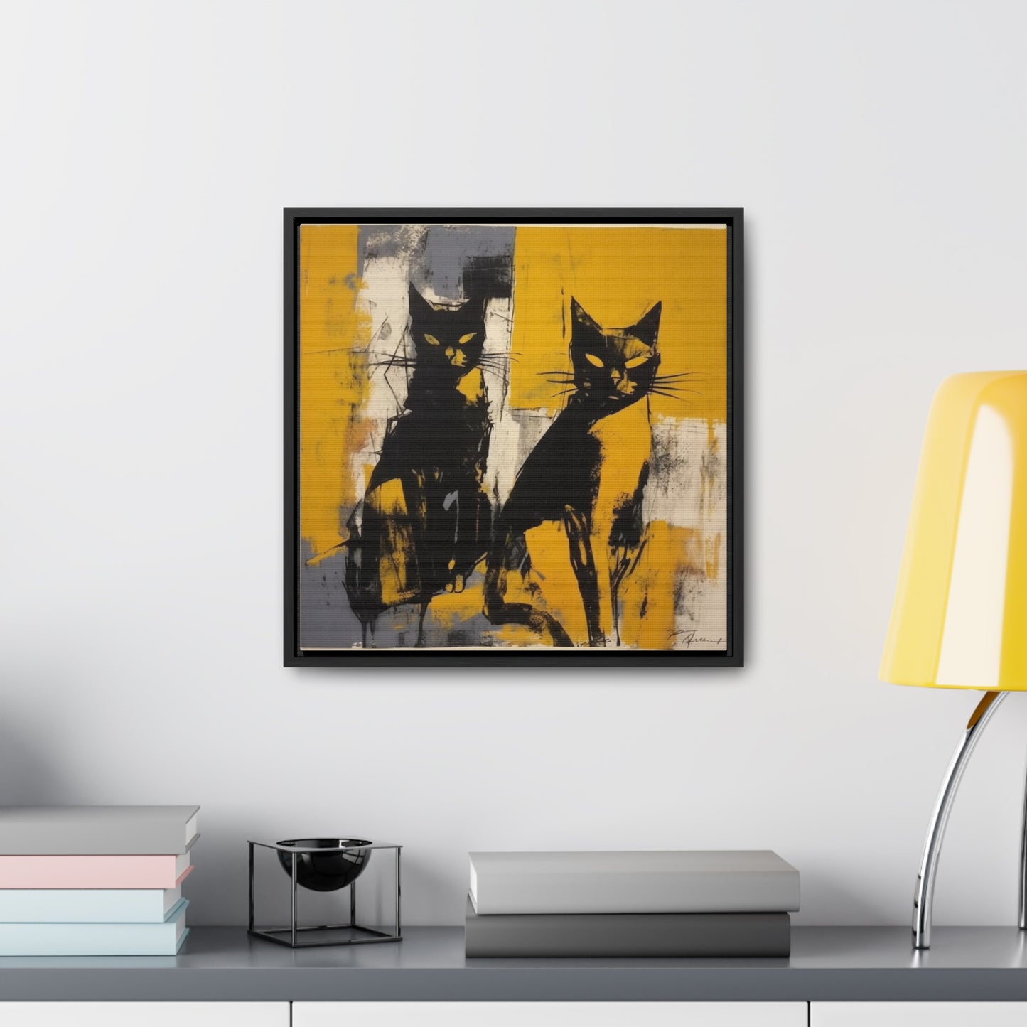 Cat 10, Gallery Canvas Wraps, Square Frame