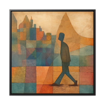 Sad Man 18, Gallery Canvas Wraps, Square Frame