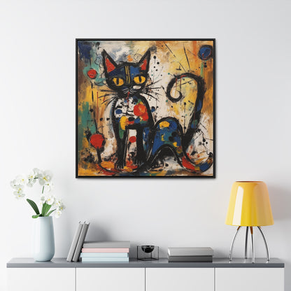 Cat 105, Gallery Canvas Wraps, Square Frame