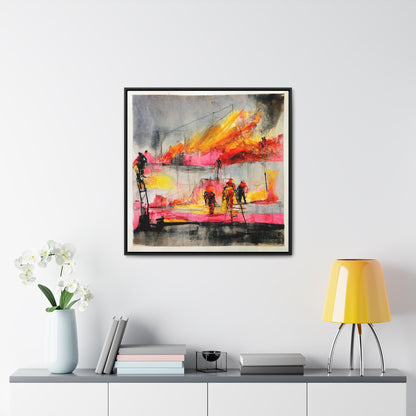 Land of the Sun 5, Valentinii, Gallery Canvas Wraps, Square Frame