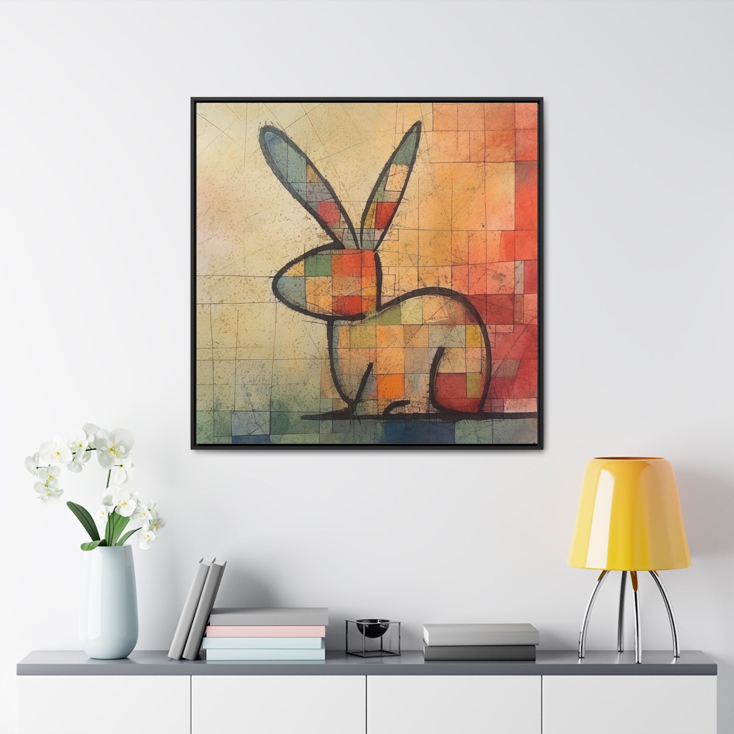 Rabbit 26, Gallery Canvas Wraps, Square Frame