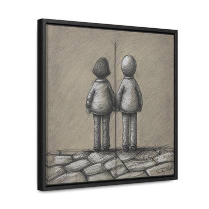 The Courage of Vulnerability 6, Valentinii, Gallery Canvas Wraps, Square Frame