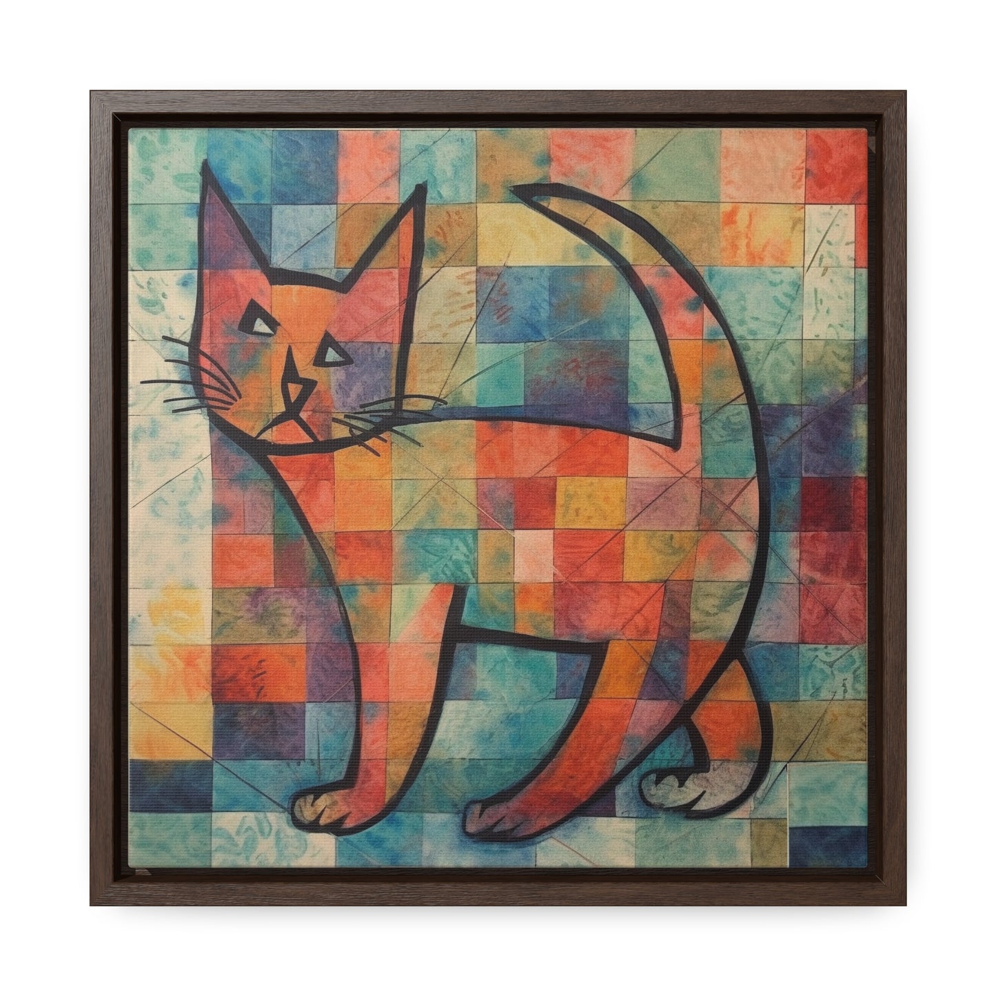 Cat 25, Gallery Canvas Wraps, Square Frame