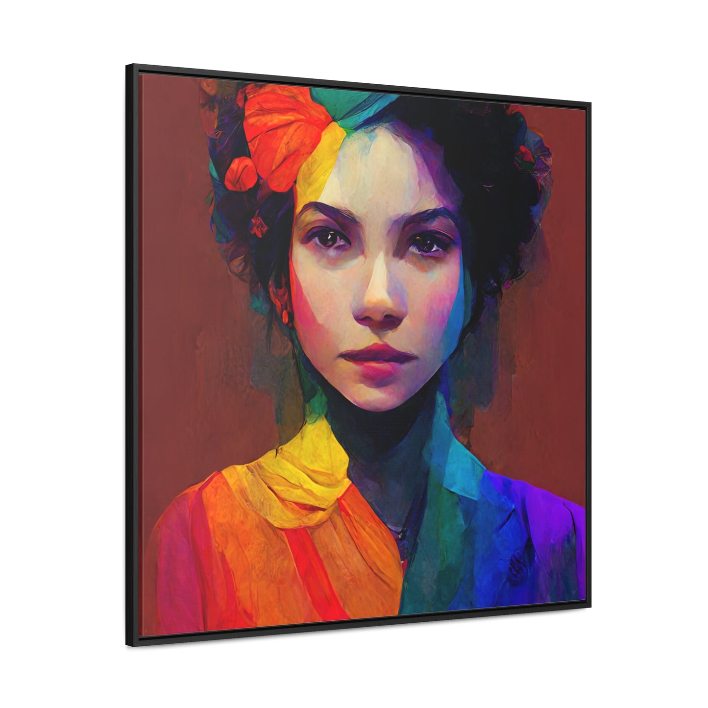 Lady's faces 15, Valentinii, Gallery Canvas Wraps, Square Frame