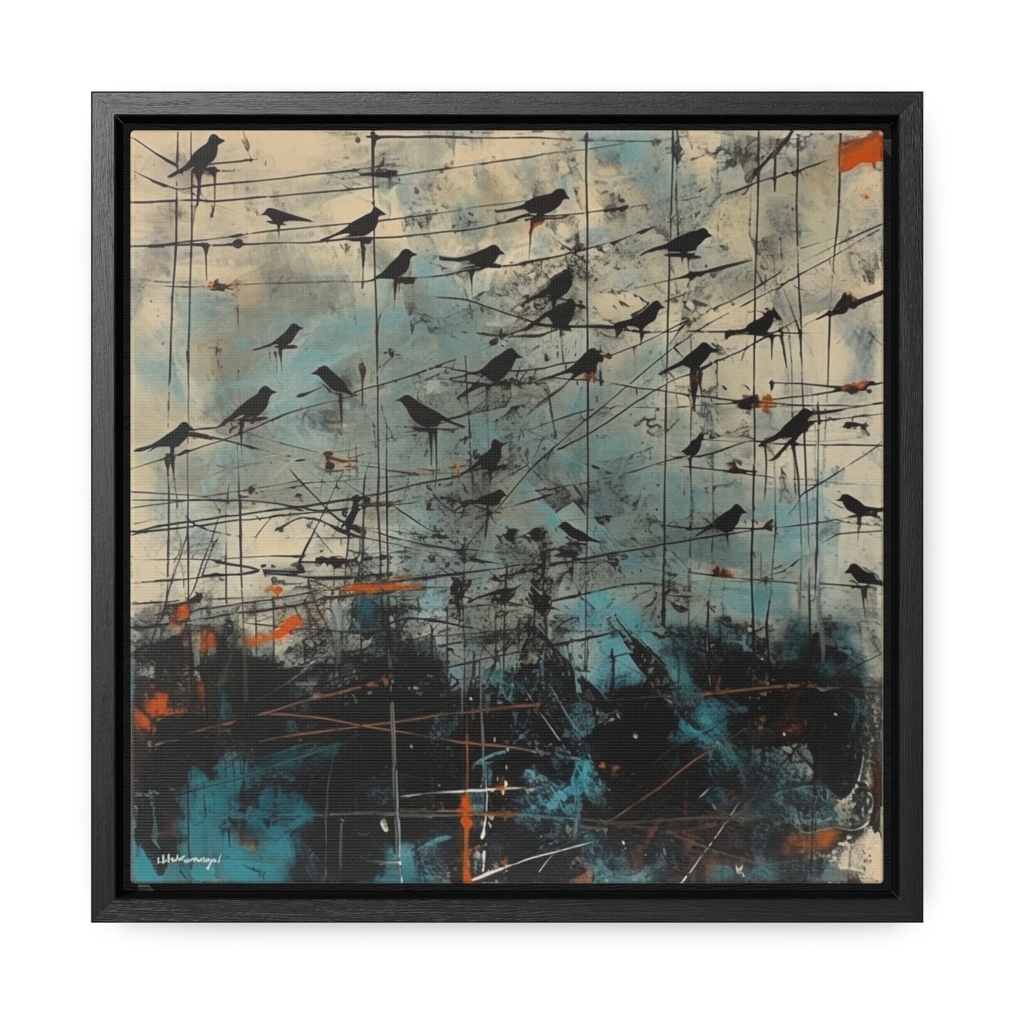 Bird 11, Gallery Canvas Wraps, Square Frame