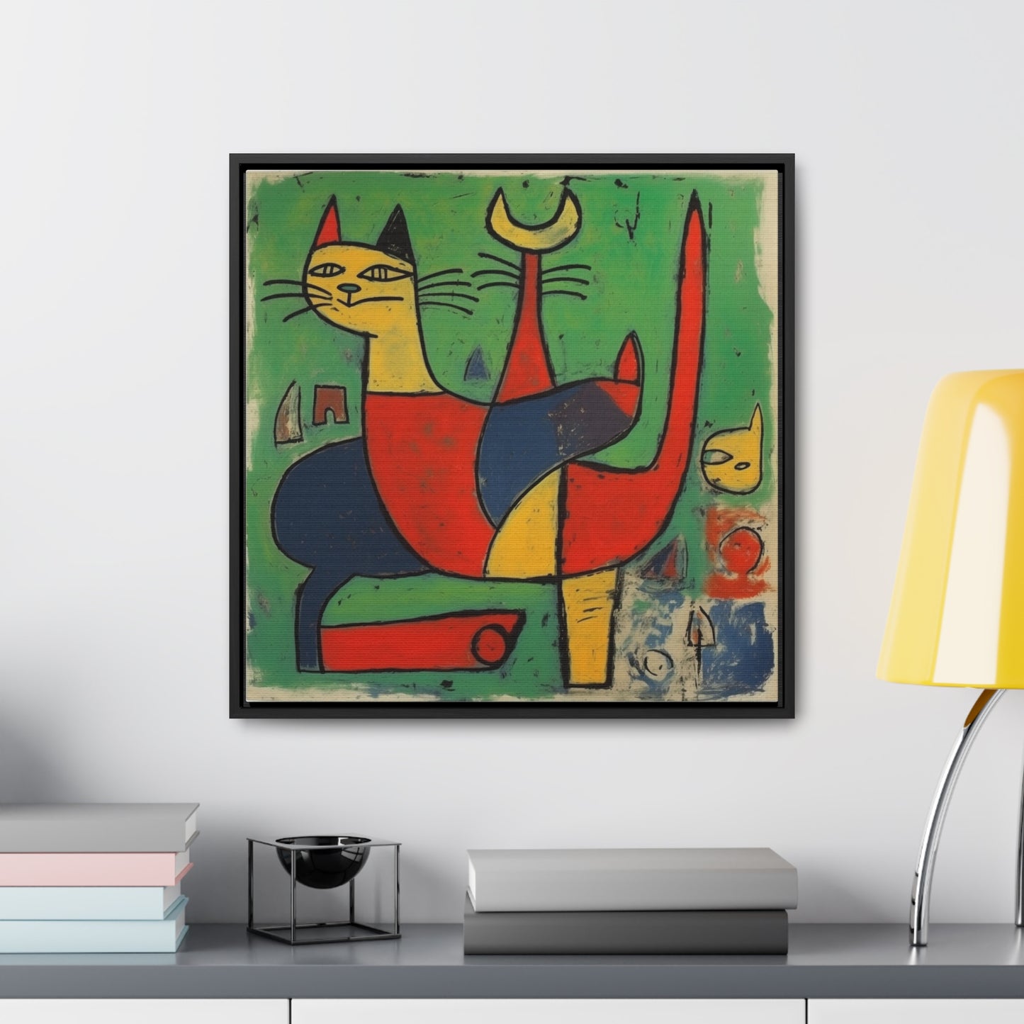 Cat 136, Gallery Canvas Wraps, Square Frame