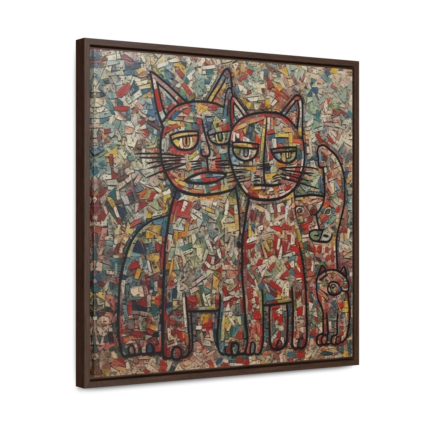 Cat 4, Gallery Canvas Wraps, Square Frame