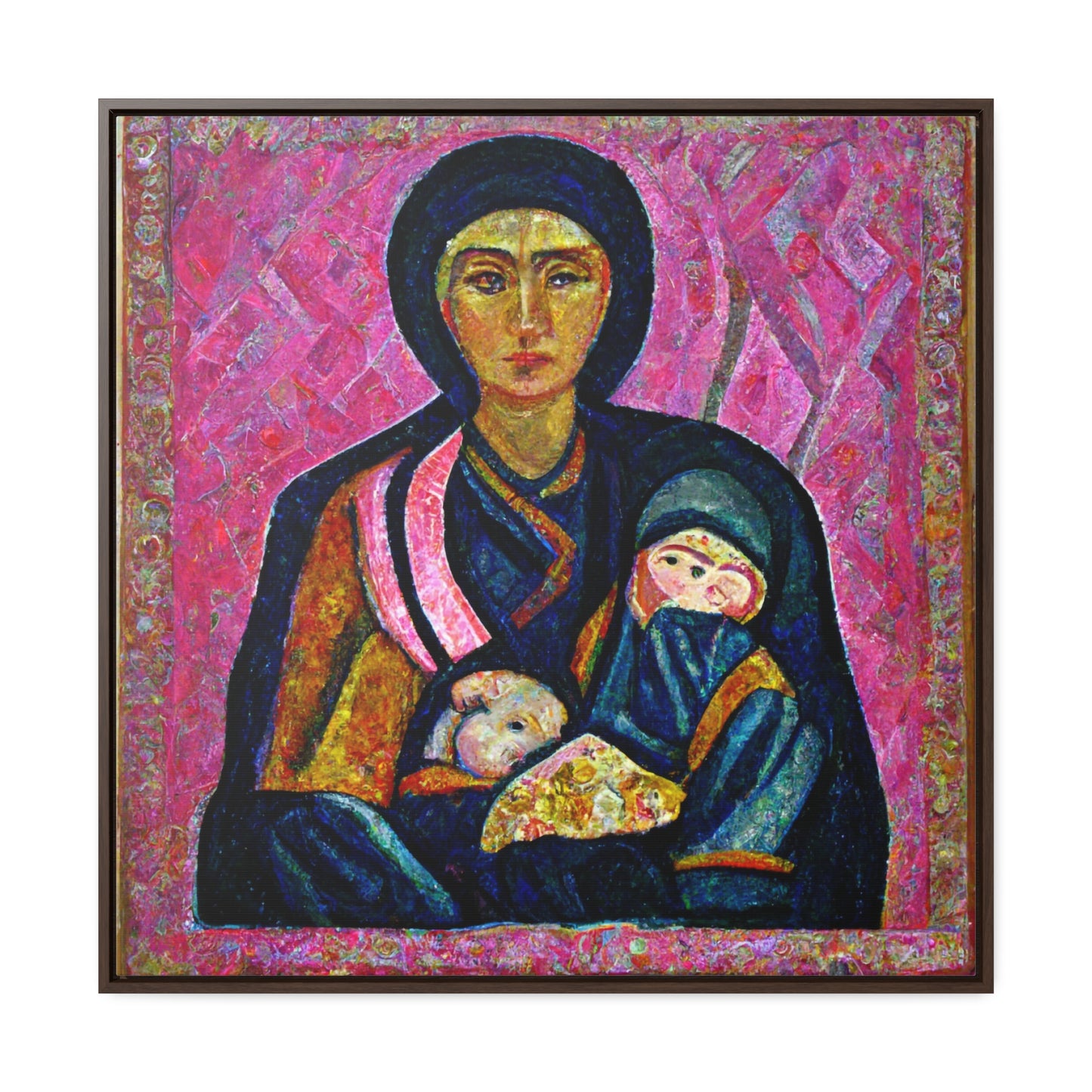 Mary and the Child 17, Valentinii, Gallery Canvas Wraps, Square Frame