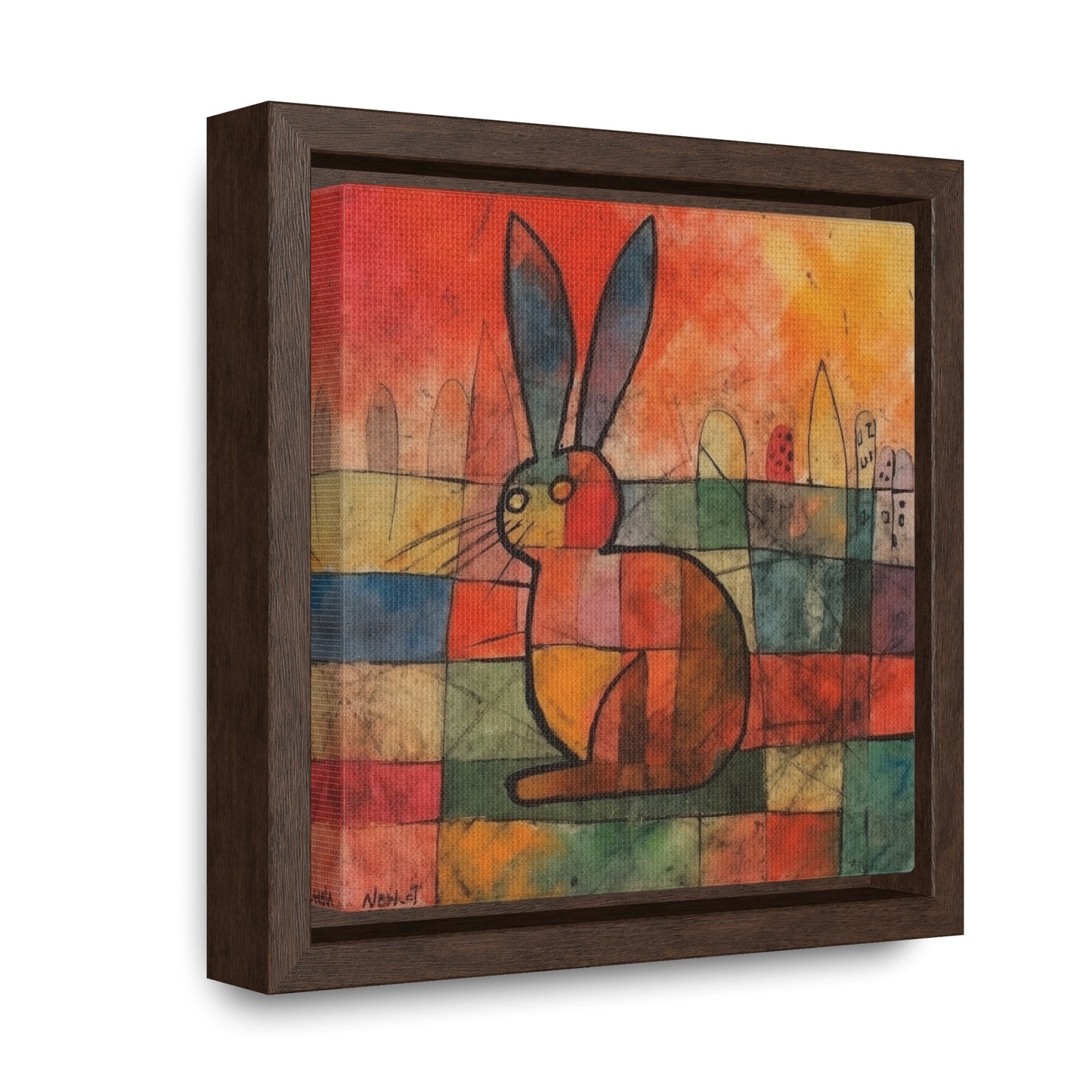 Rabbit 39, Gallery Canvas Wraps, Square Frame