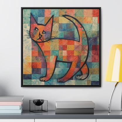 Cat 25, Gallery Canvas Wraps, Square Frame