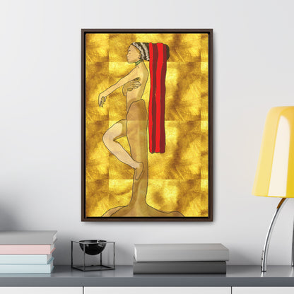 Woman in Gold, Original Eduard Pavel, Gallery Canvas Wraps, Vertical Frame