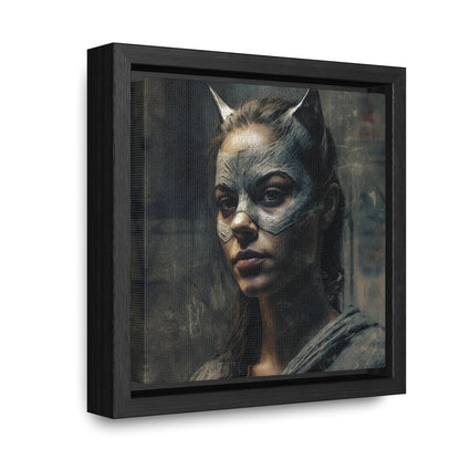 Cat Woman 25, Gallery Canvas Wraps, Square Frame