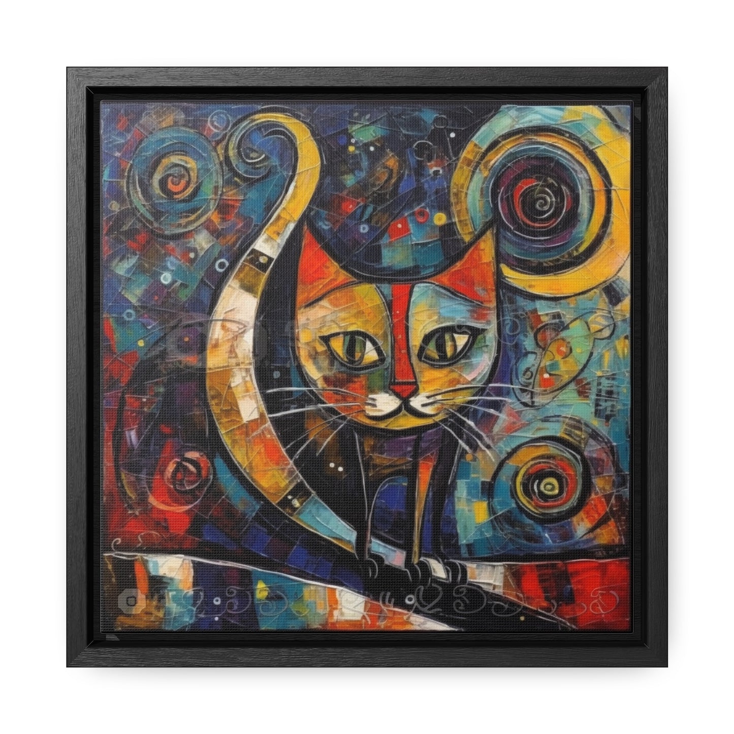 Cat 118, Gallery Canvas Wraps, Square Frame