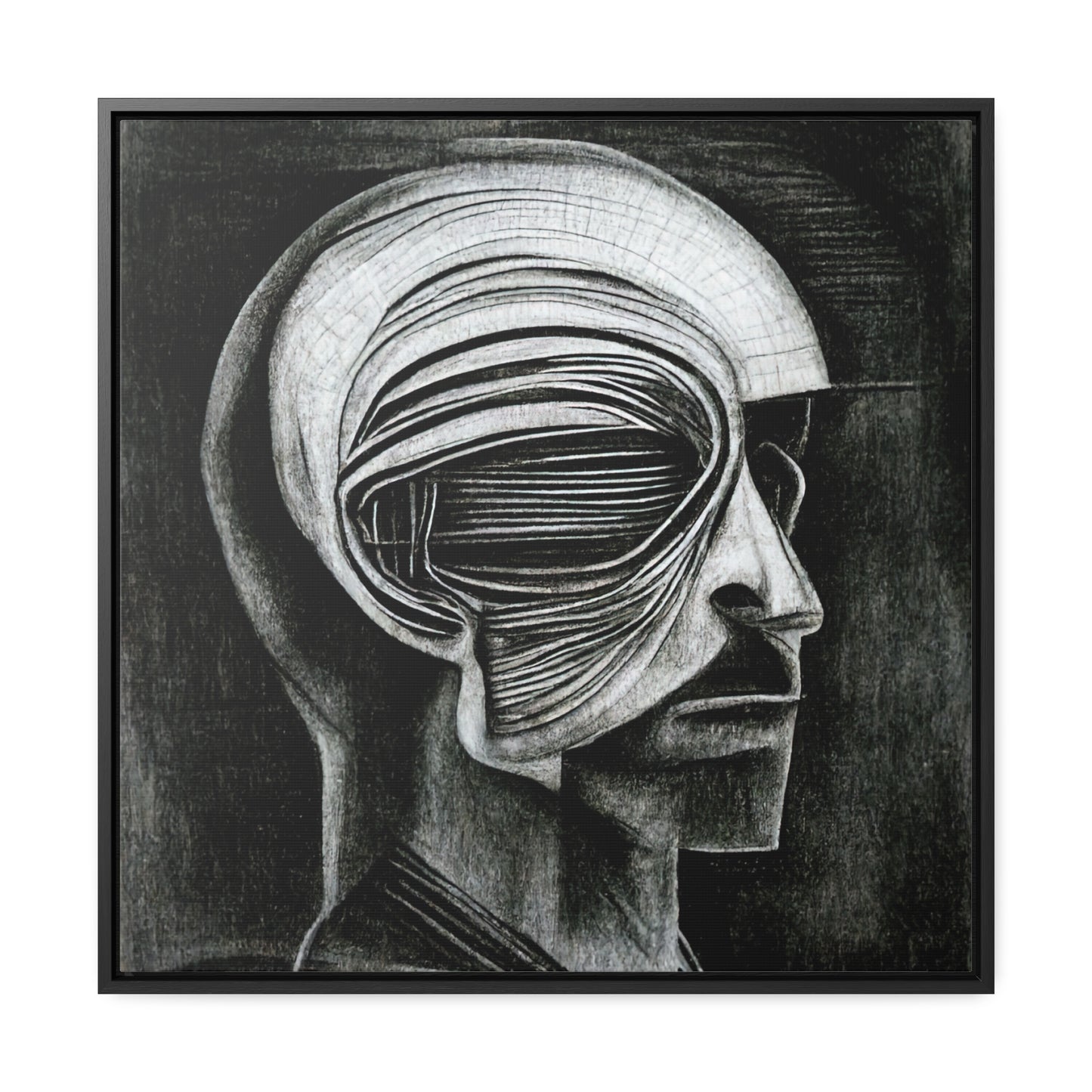 Brain 29, Valentinii, Gallery Canvas Wraps, Square Frame