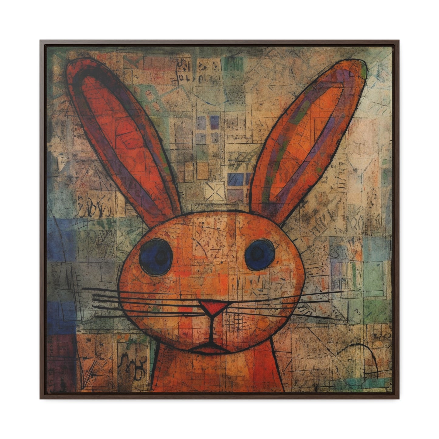 Rabbit 12, Gallery Canvas Wraps, Square Frame