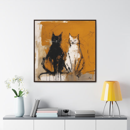 Cat 17, Gallery Canvas Wraps, Square Frame