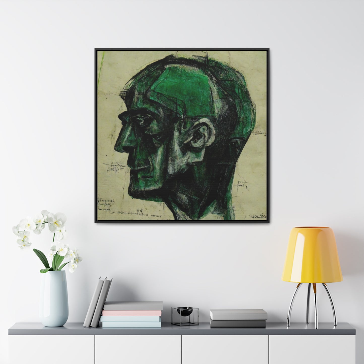 Heads, Valentinii, Gallery Canvas Wraps, Square Frame