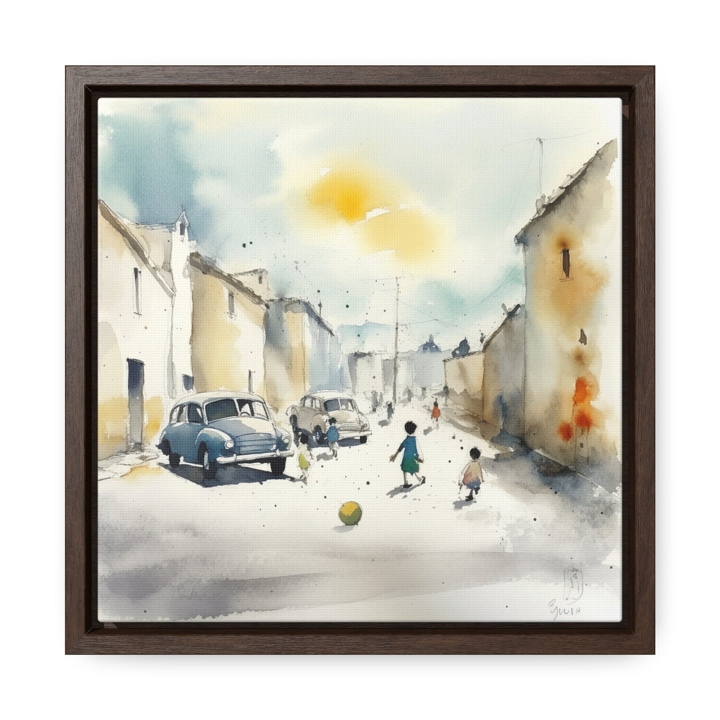 Childhood 14, Gallery Canvas Wraps, Square Frame