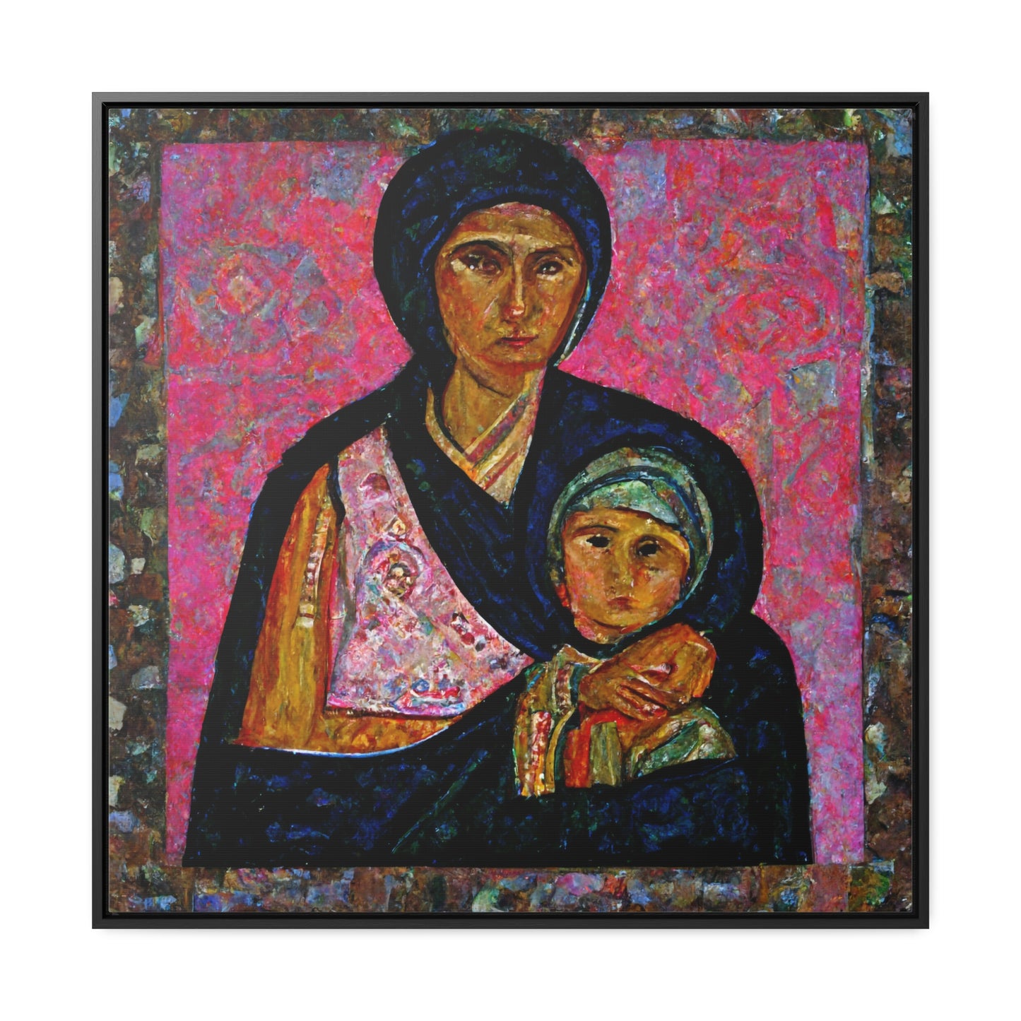 Mary and the Child 20, Valentinii, Gallery Canvas Wraps, Square Frame