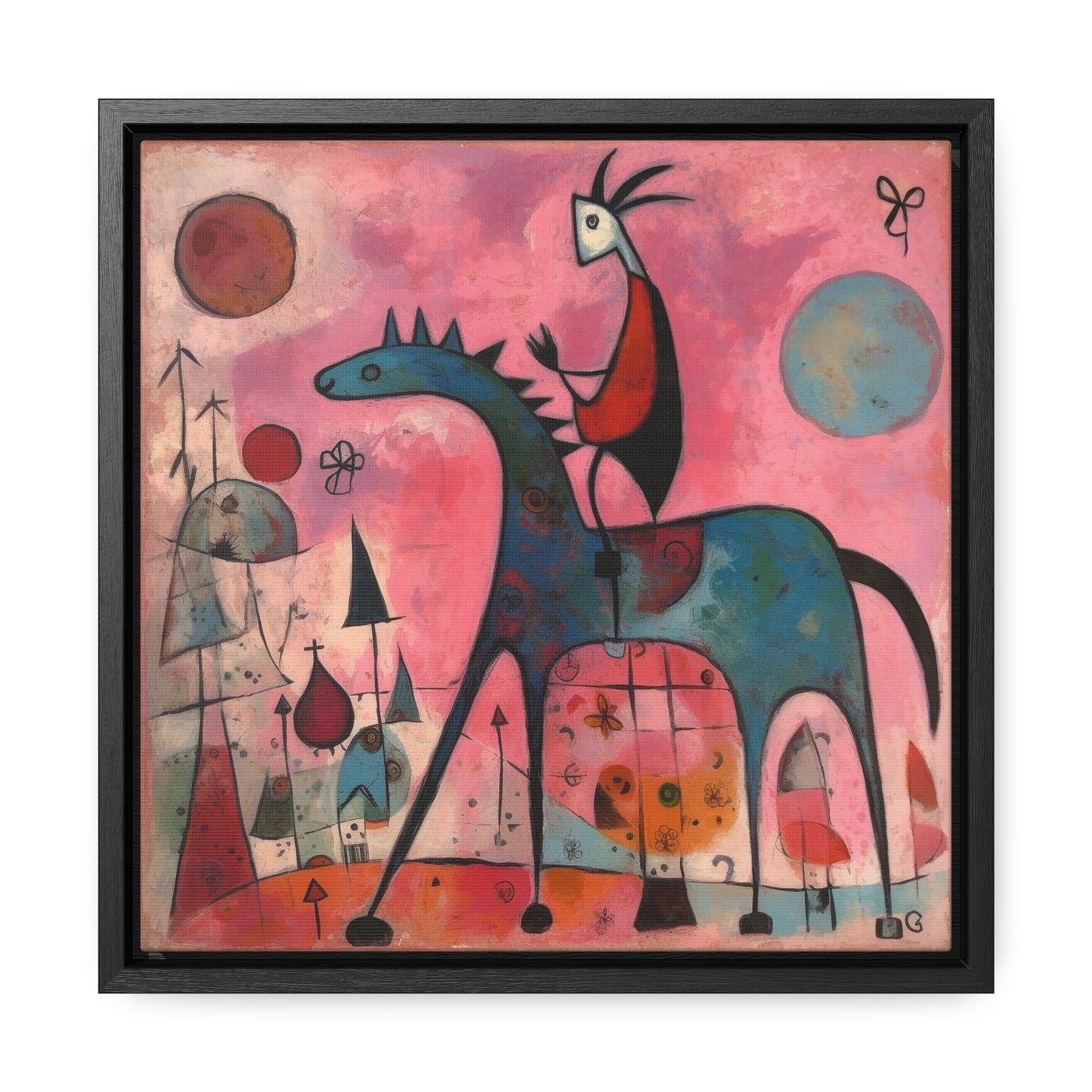 The Dreams of the Child 38, Gallery Canvas Wraps, Square Frame