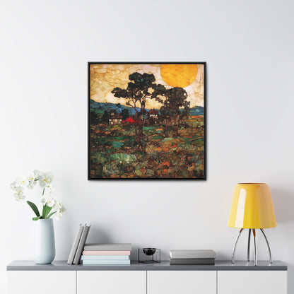 Land of the Sun 45, Valentinii, Gallery Canvas Wraps, Square Frame