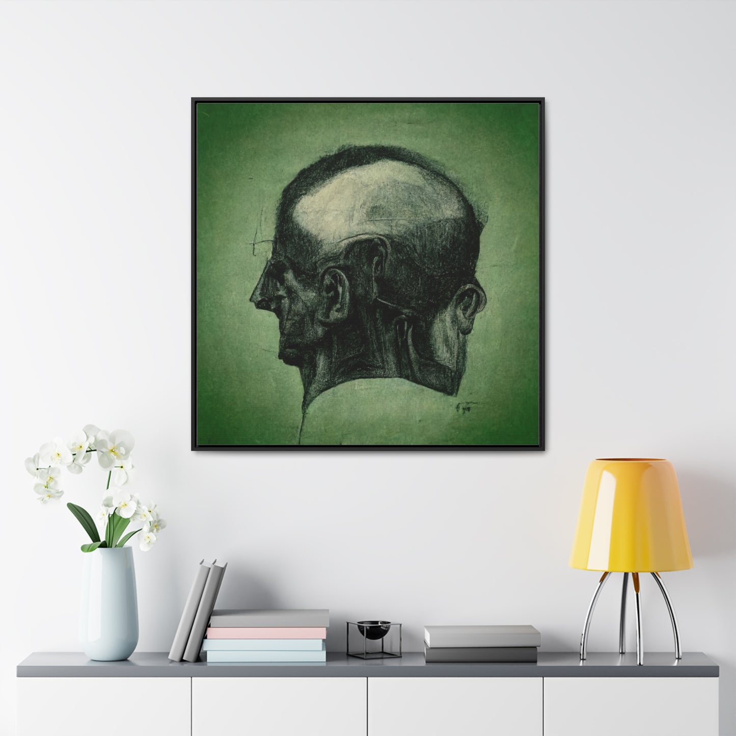 Heads 16, Valentinii, Gallery Canvas Wraps, Square Frame