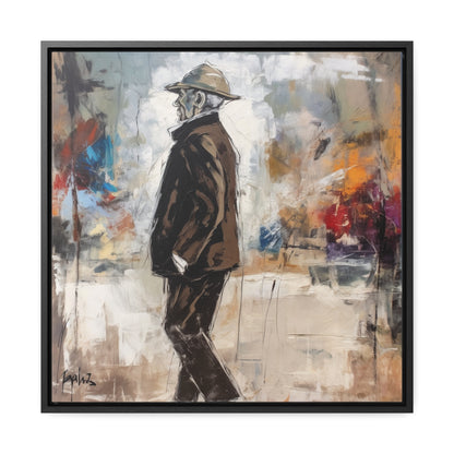 Sad Man 13, Valentinii, Gallery Canvas Wraps, Square Frame