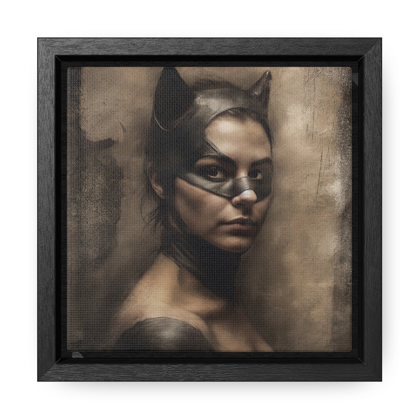 Cat Woman 13, Gallery Canvas Wraps, Square Frame